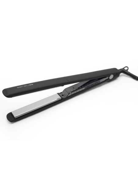 PLANCHA CABELLO CORIOLISS C3 BLACK CHROME SOFT TOUCH Placas Titaneo