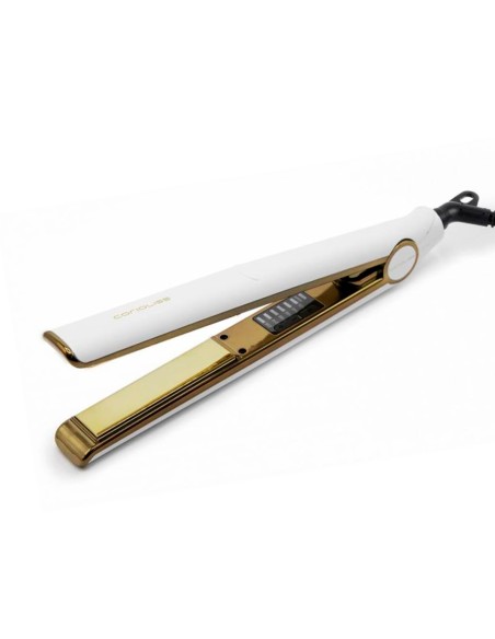 PLANCHA DE CABELLO CORIOLISS C1 DIGITAL (Nuevo Modelo 2024) WHITE GOLD - Soft Touch - Placas Titaneo