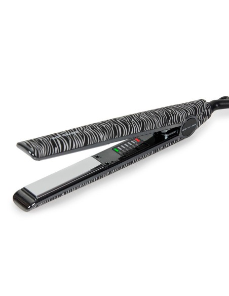 PLANCHA DE CABELLO CORIOLISS C1 DIGITAL (Nuevo Modelo 2024) ZEBRA SILVER - Soft Touch - Placas Titaneo