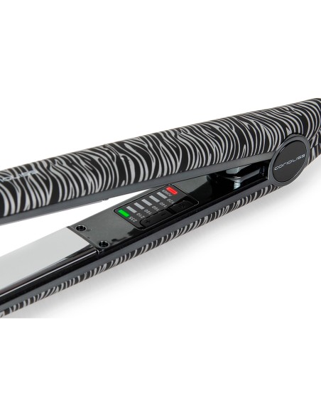 PLANCHA DE CABELLO CORIOLISS C1 DIGITAL (Nuevo Modelo 2024) ZEBRA SILVER - Soft Touch - Placas Titaneo