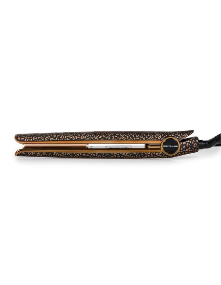 PLANCHA DE CABELLO CORIOLISS C1 DIGITAL (Nuevo Modelo 2024) LEOPARD GOLD - Soft Touch - Placas Titaneo