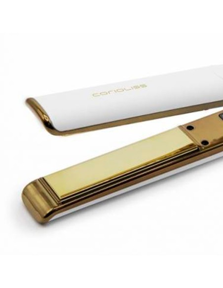 PLANCHA DE CABELLO CORIOLISS C1 DIGITAL (Nuevo Modelo 2024) WHITE GOLD - Soft Touch - Placas Titaneo