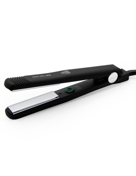 PLANCHA CABELLO CORIOLISS KIT C-STYLE BLACK CHROME Soft Touch + PADDLE