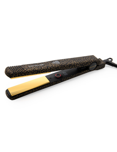 PLANCHA CABELLO CORIOLISS KIT C-STYLE LEOPARD GOLD Soft Touch + PADDLE