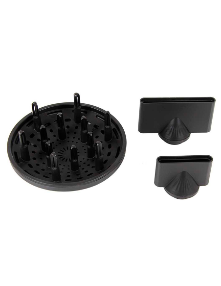 KIT CORIOLISS  PLANCHA CABELLO C5 + SECADOR WIND BLACK RED