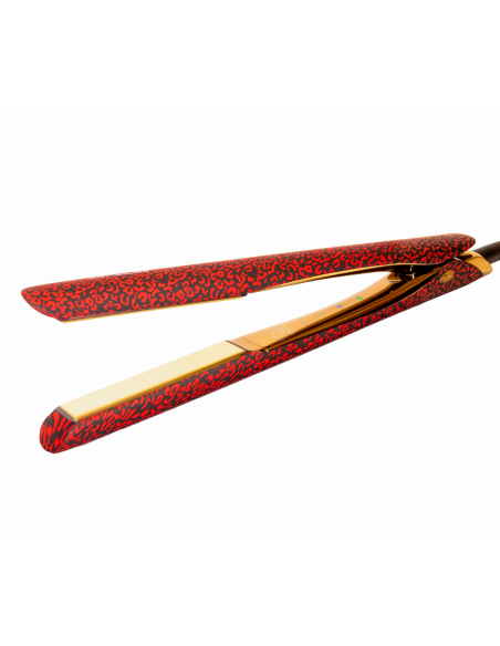 KIT CORIOLISS  PLANCHA CABELLO C5 + SECADOR WIND RED LEOPARD