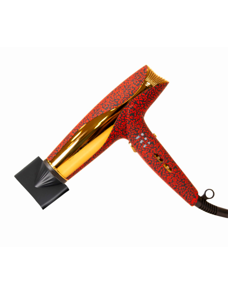 KIT CORIOLISS  PLANCHA CABELLO C5 + SECADOR WIND RED LEOPARD