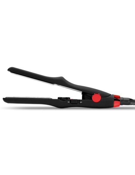 PLANCHA DE CABELLO CORIOLISS C1 + C-TRIP BLACK RED- Soft Touch - Placas Titaneo