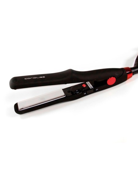PLANCHA DE CABELLO CORIOLISS C1 + C-TRIP BLACK RED- Soft Touch - Placas Titaneo