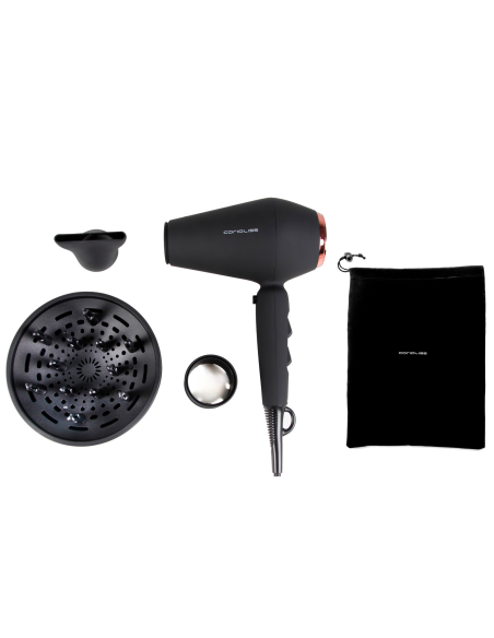 PACK CORIOLISS PLANCHA CABELLO C3 + SECADOR KOMPACTISSIMO BLACK COPPER