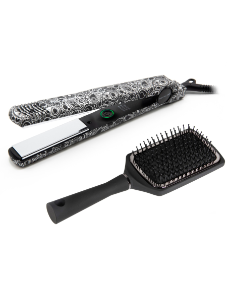 PLANCHA CABELLO CORIOLISS KIT C-STYLE PASLEY SILVER Soft Touch + PADDLE