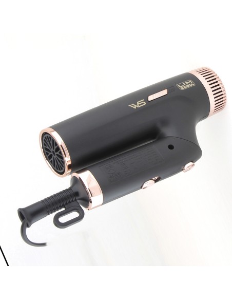 Secador mini Lim Hair WS plegable, color negro 1200w
